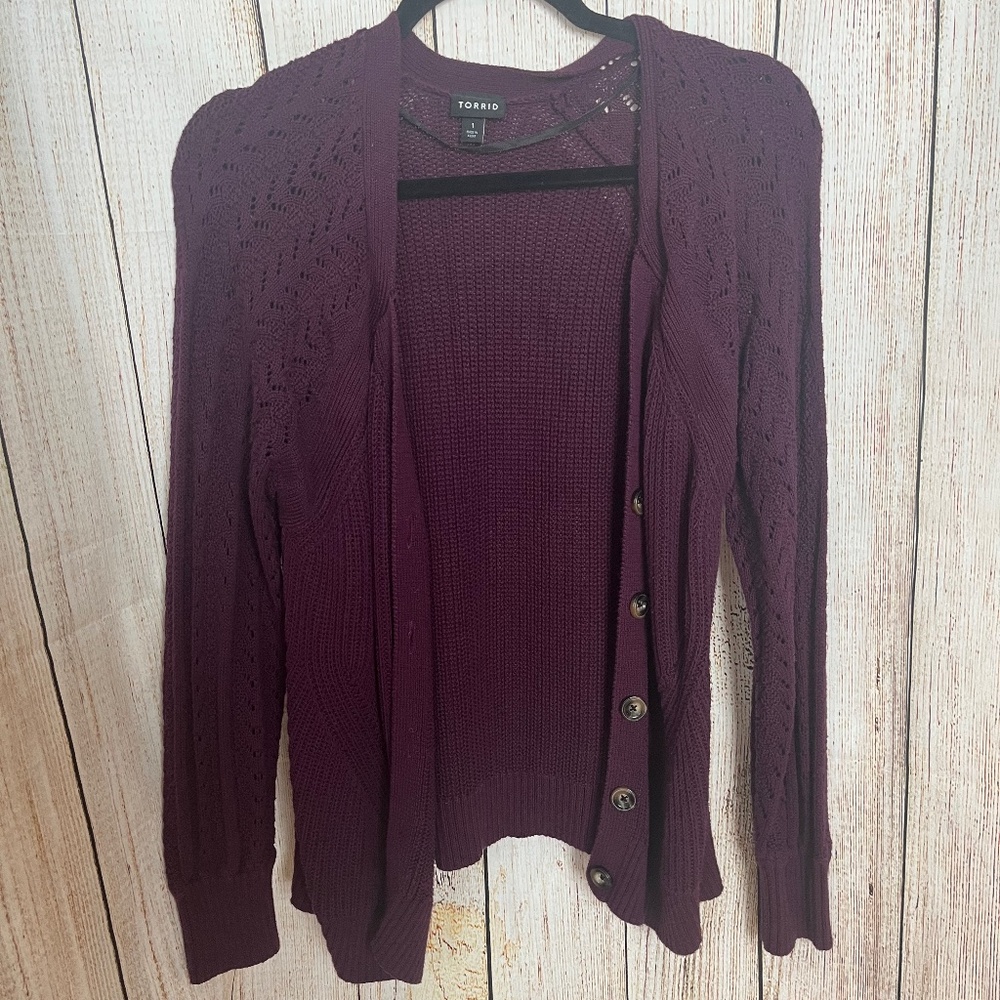 Torrid Pointelle Knit Cardigan – Cozy, Feminine & Versatile!